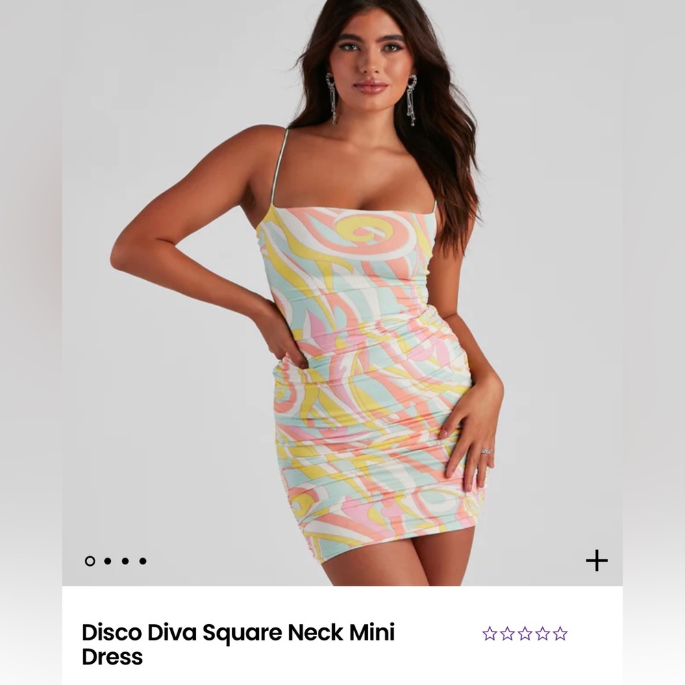 Disco Diva Bodycon Swirl Y2K Dress